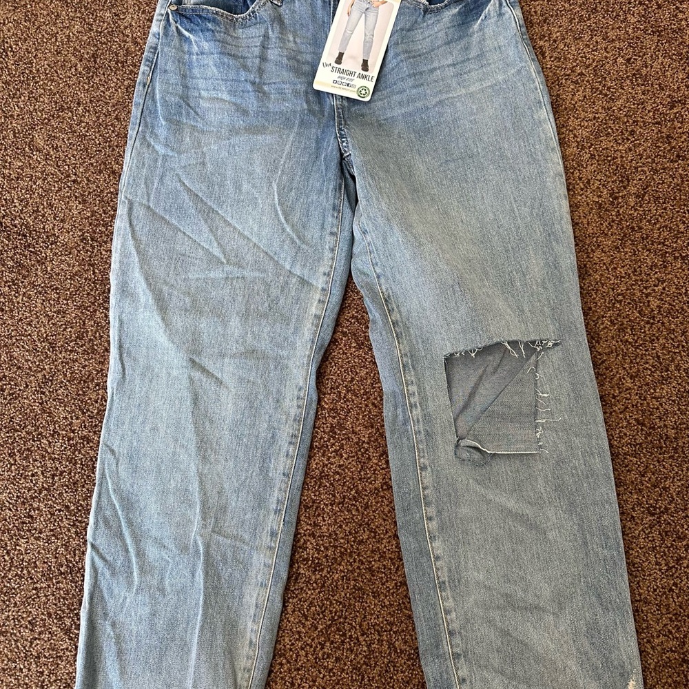 Rewash High Rise Distressed Vintage Blue Jeans